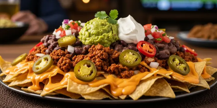 Nachos con queso, carne y frijoles: el snack ideal para reuniones