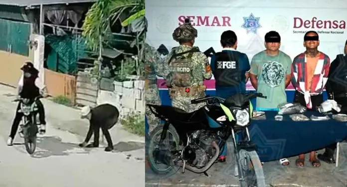 Caen dos sospechosos del violento asalto captado en Cancún