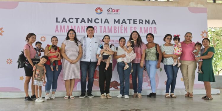 Promueve DIF Benito Juárez la lactancia materna