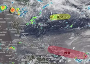 Vigilan zonas de baja presión en el Atlántico; una mantiene 70% de probabilidad ciclónica