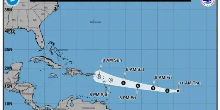 Nace la tormenta tropical Dolly en el océano Atlántico