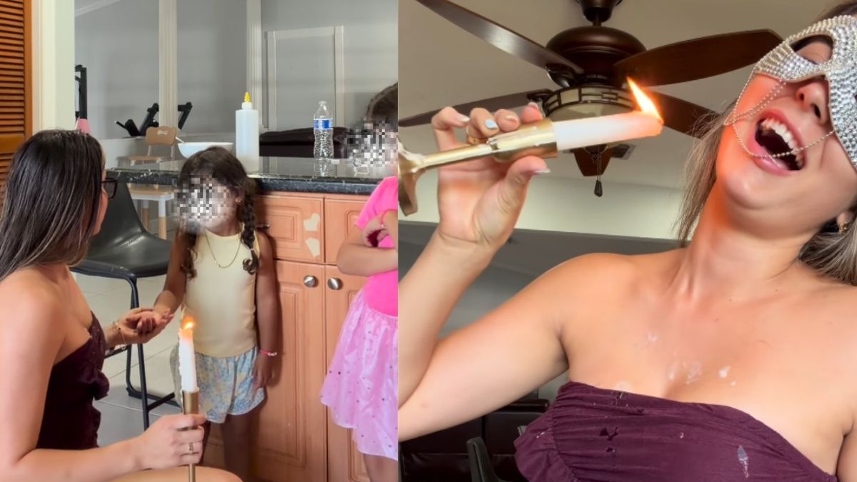 El padre de las niñas pidio ayuda tras ver los videos donde le ponian cera caliente a sus hijas
