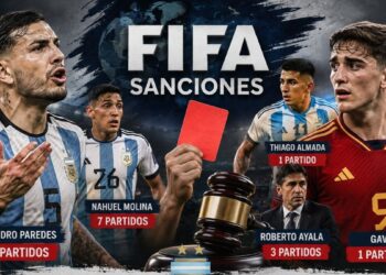 FIFA sanciona a Leandro Paredes con 10 partidos tras pelea en la final del Mundial 2026