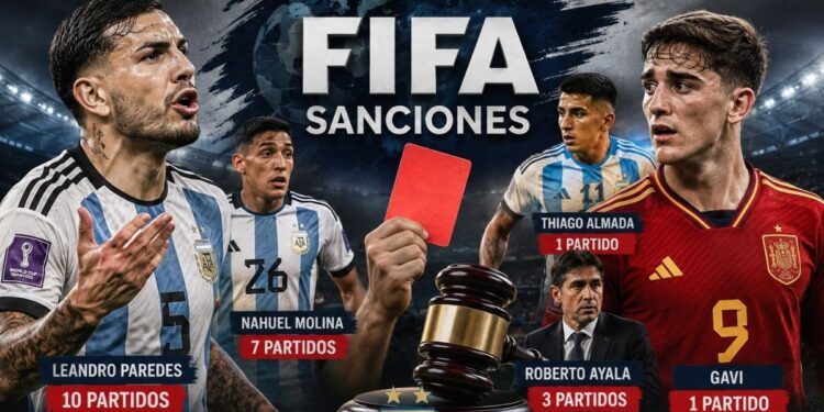 FIFA sanciona a Leandro Paredes con 10 partidos tras pelea en la final del Mundial 2026