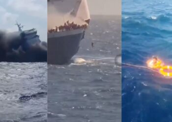 Ferry se incendia frente a Isla de Madura, en Indonesia: hay 5 muertos y 41 desaparecidos