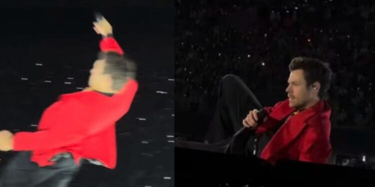 Harry Styles se cae durante su segundo concierto en CDMX