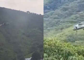 Helicoptero de la Marina aterriza de emergencia en Jalisco tres elementos resultan lesionados