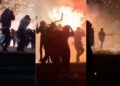 Torito “El Huérfano” en Santa María Magdalena explota y deja 21 heridos