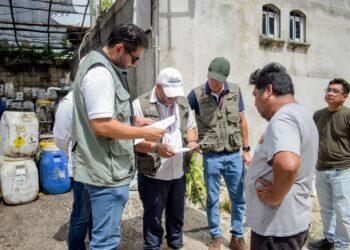 El secretario general del Ayuntamiento, Pablo Gutiérrez Fernández, acompañó la inspección operativa realizada por la Dirección General de Ecología