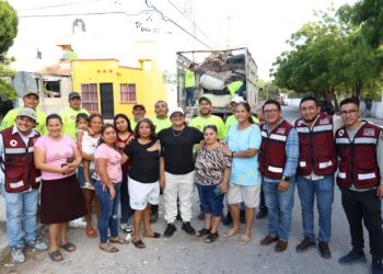 Dirección General de Servicios Públicos, realizó trabajos integrales en diferentes puntos de la SM 247 de Cancún