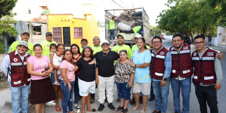 Dirección General de Servicios Públicos, realizó trabajos integrales en diferentes puntos de la SM 247 de Cancún