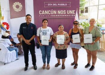 Realizan jornada “Día del Pueblo, Cancún nos Une por la Transformación” en la SM 85 de Cancún