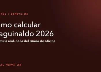 Calculadora y recibo de nómina para calcular el aguinaldo 2026 en México