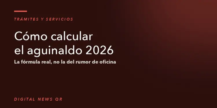 Calculadora y recibo de nómina para calcular el aguinaldo 2026 en México