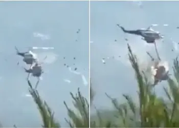 Helicópteros se estrellan en pleno vuelo en Grecia