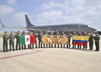 México envía 58.5 toneladas de ayuda a Colombia tras terremoto