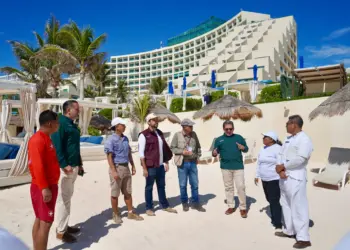 Verifica Dirección General de Ecología manejo de corral de protección de tortugas marinas en Hotel Live Aqua Cancún