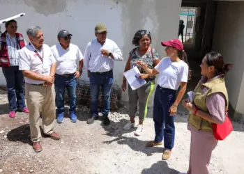 Ana Paty supervisa obra de ludoteca en SM 96