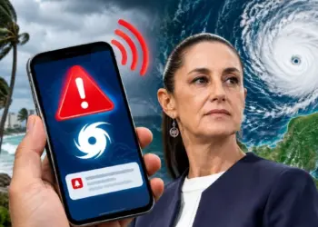 Alerta de huracanes llegara a celulares Sheinbaum anuncia nuevo sistema de proteccion en Mexico