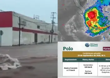 Huracan Polo se debilita a categoria 1 tras su paso por Baja California Sur y avanza hacia Sonora