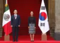 Sheinbaum recibe a Lee Jae myung en Palacio Nacional Mexico y Corea del Sur buscan ampliar cooperacion