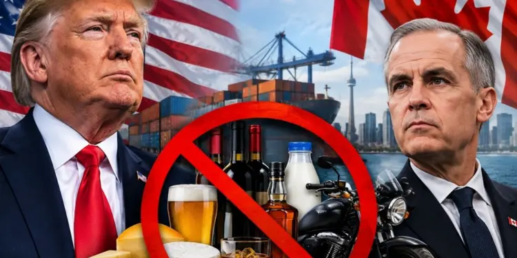 TRUMP CONTRAATACA EU prohibe productos canadienses y la guerra comercial estalla