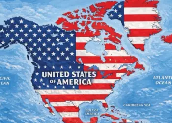 Trump publica mapa de Norteamerica con Mexico y Canada bajo la bandera de Estados Unidos