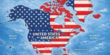 Trump publica mapa de Norteamerica con Mexico y Canada bajo la bandera de Estados Unidos