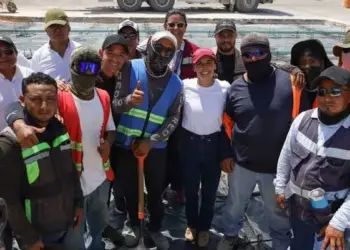 Ana Paty supervisa renovación de avenidas en Cancún