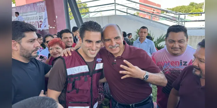 Morena celebra 15 años en Quintana Roo con fichaje de Jorge Portilla