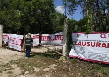 Clausura Ana Paty Peralta privadas Tolteca y Azteca en Cancun por falta de permisos