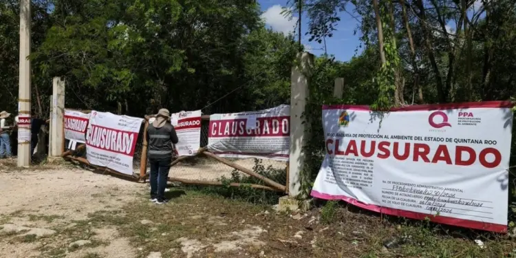 Clausura Ana Paty Peralta privadas Tolteca y Azteca en Cancun por falta de permisos