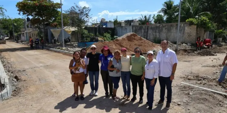 Colonia San Alfredo de Cancun avanza con obras de infraestructura tras mas de 20 años