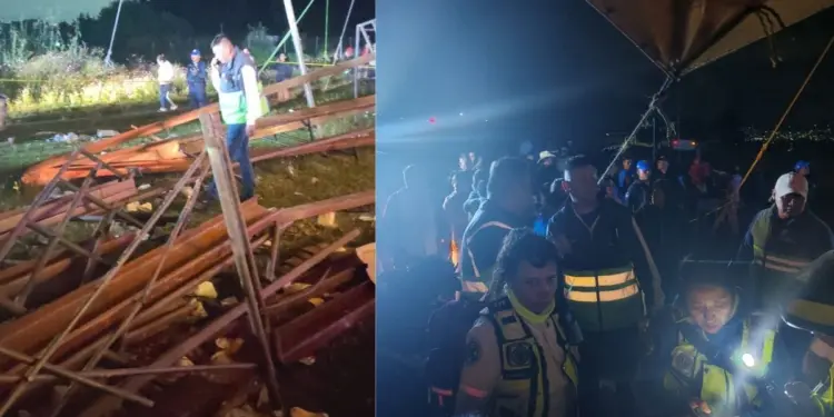 Gradas colapsan en jaripeo de Xochimilco hay 12 personas heridas