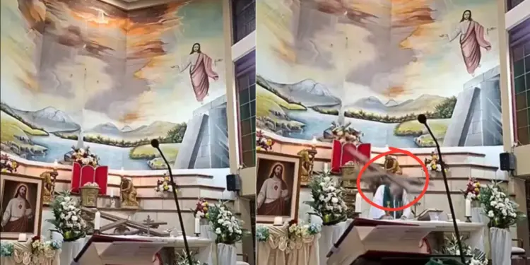 Muere sacerdote en Guayaquil al caerle una cruz de madera durante la misa