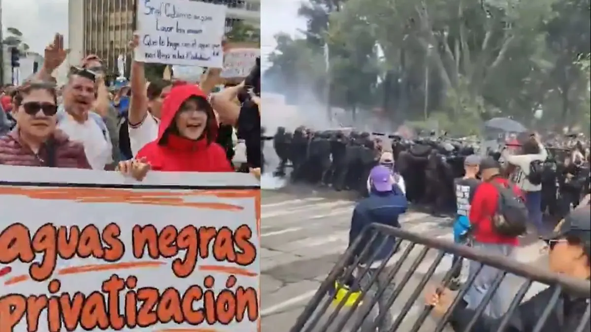 Protesta por agua limpia en Guadalajara
