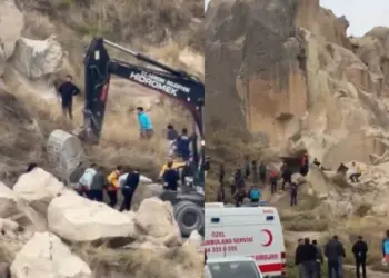 Se desploma una chimenea de hadas en Capadocia mueren dos personas