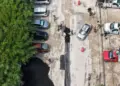 Trabajos provisionales mejoran transito en avenida De los Colegios de Cancun