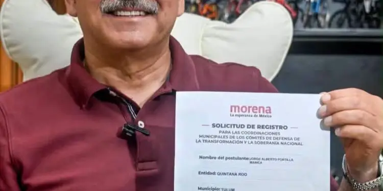 Jorge Portilla busca liderar en Morena en Tulum