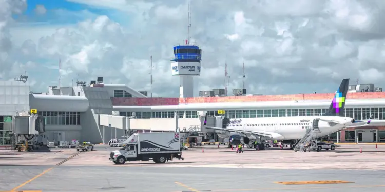 El aeropuerto de Cancún registra 50 días por debajo de 400 vuelos