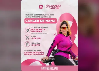 Rodando Cancún hará rodada rosa contra el cáncer de mama este sábado 17 de octubre